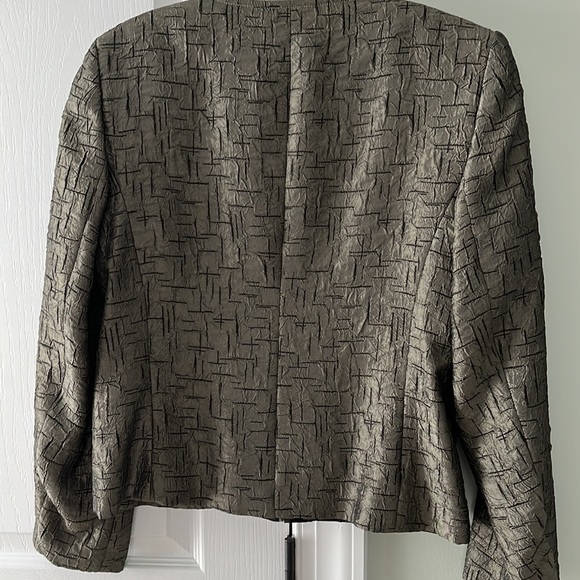 CONRADC COLLECTION Jacket Olive Green Size 8 Zips in front - Picture 4 of 9